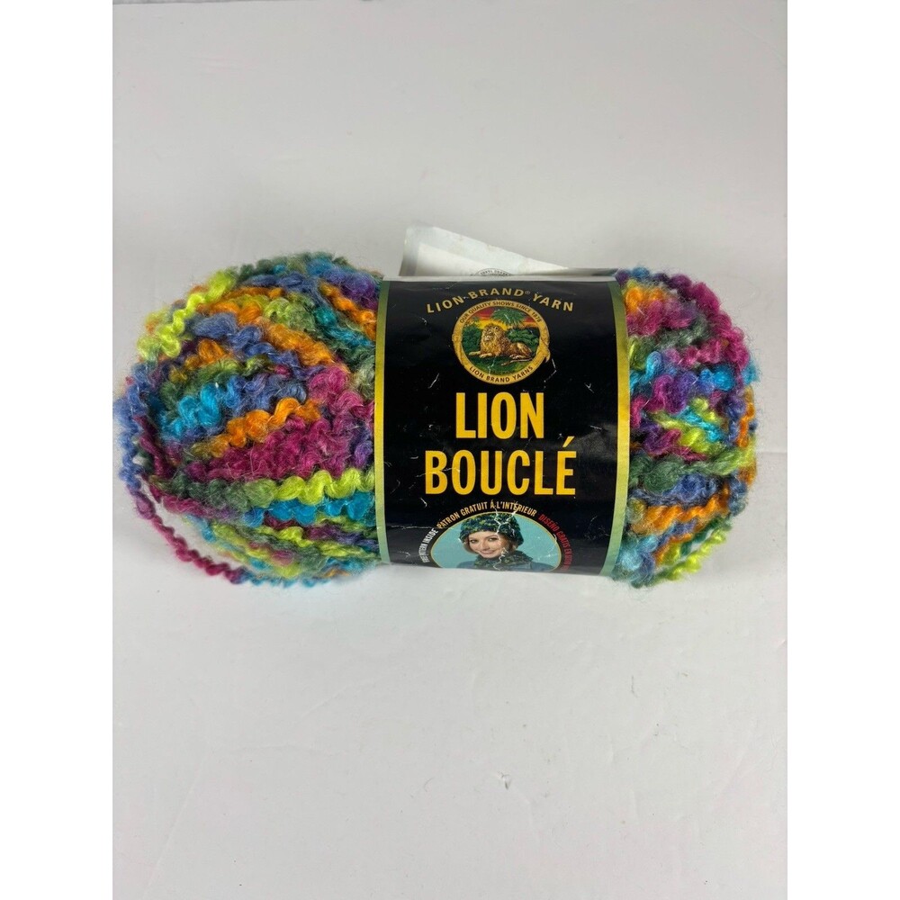 Lion Brand Boucle Yarn Color: Parfait 208